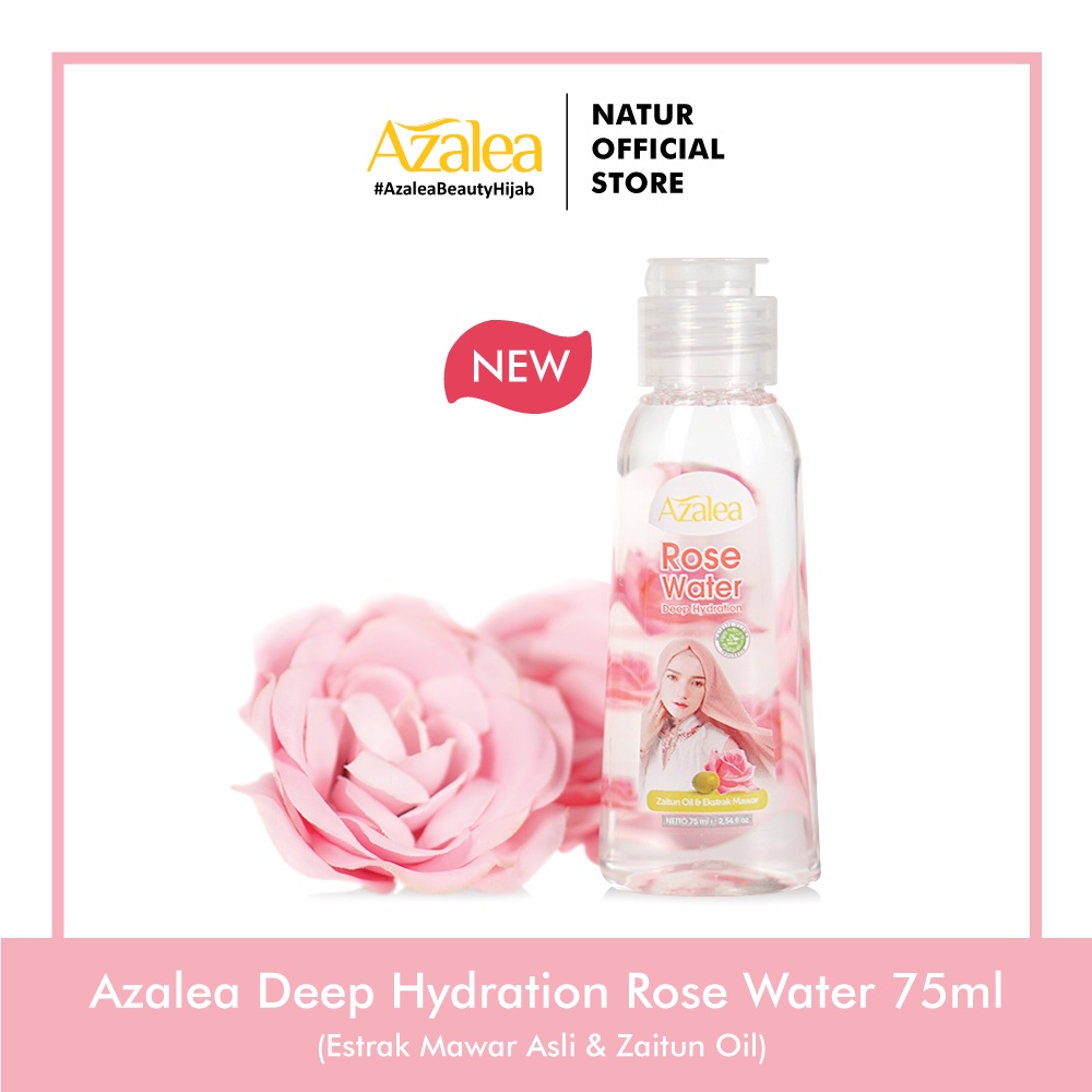 AZALEA Rose Water Deep Hydrating Zaitun Oil dan Ekstrak Mawar 75ml