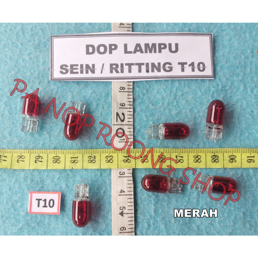 DOP LAMPU SEIN/ RITTING T-10 MERAH