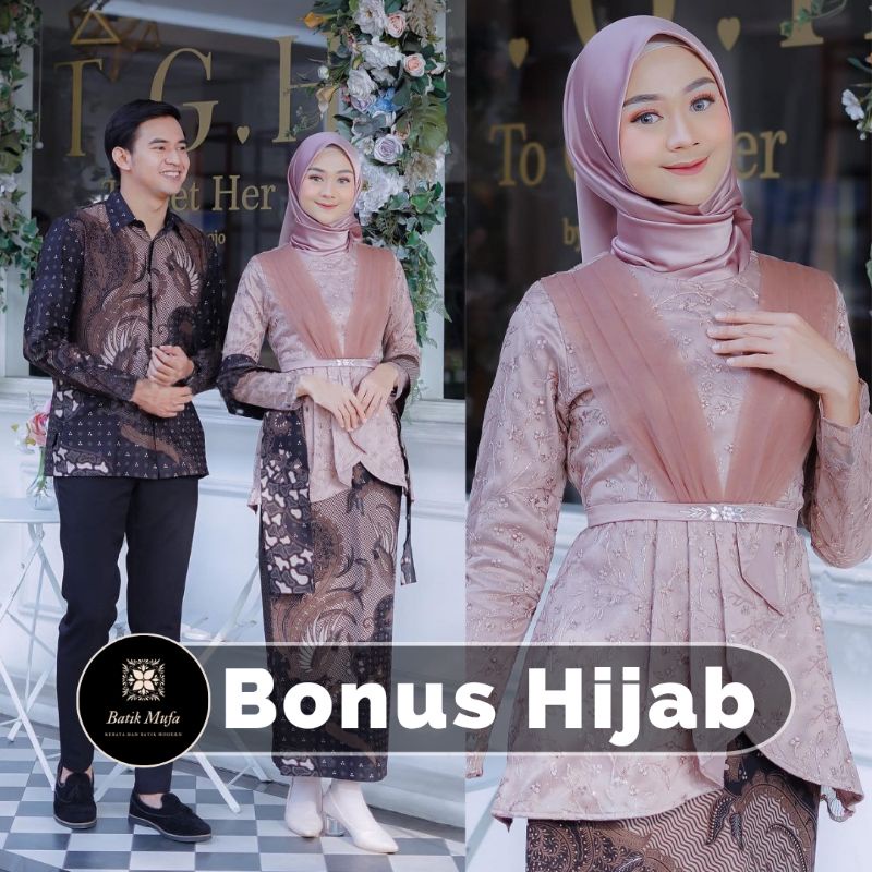 SET COUPLE AVEENA BROWN KEBAYA WISUDA TERBARU  KEBAYA LAMARAN KEBAYA TUNANGAN TERBARU 2022