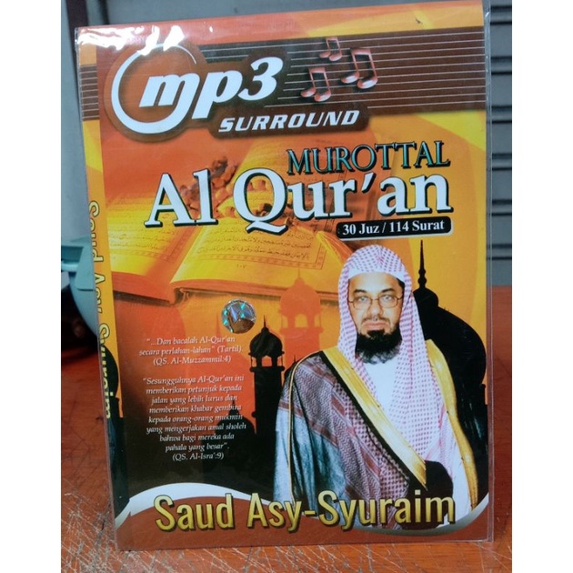 Kaset MP3 original Murotal Al-Qur'an  Saud asy syuraim
