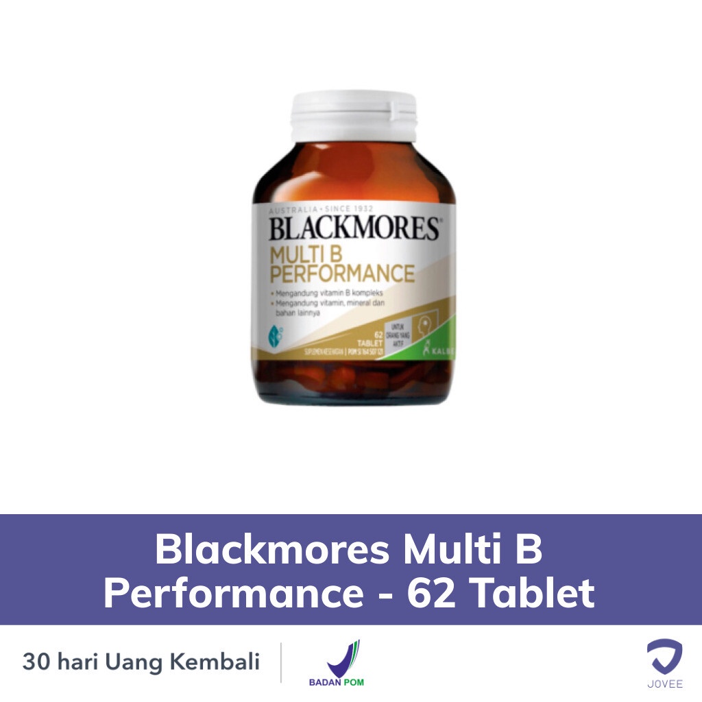 Jual Blackmores Multi B Performance - 62 Tablet - JOVEE | Shopee Indonesia