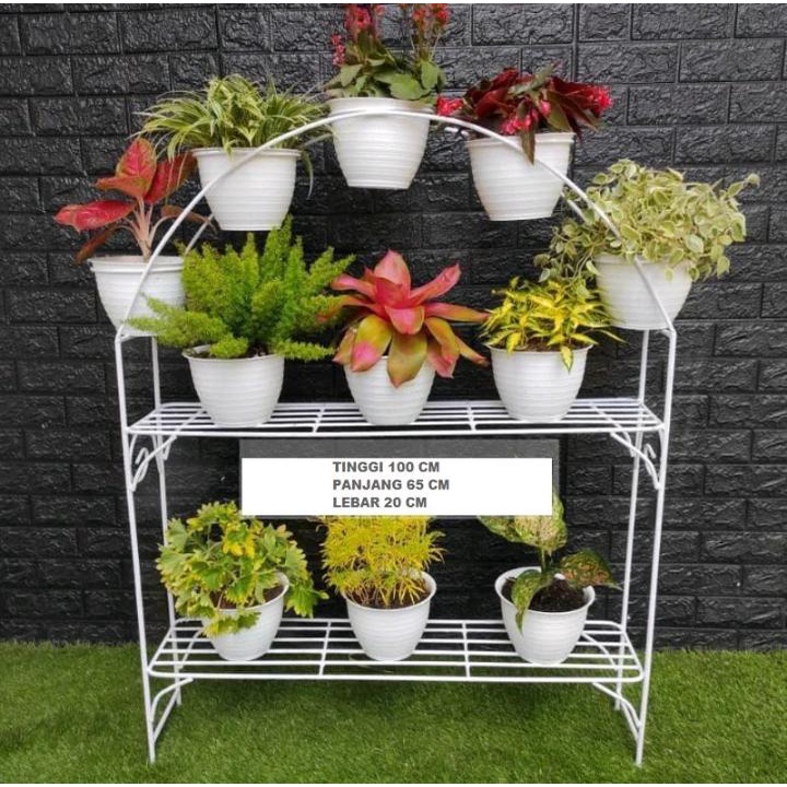 Rak pot bunga besi/Rak pot minimalis