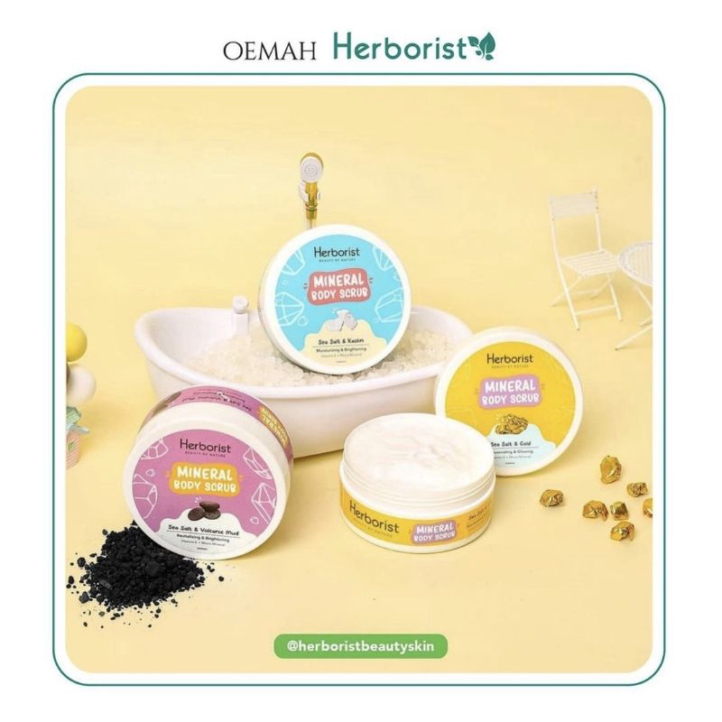 HERBORIST MINERAL BODY SCRUB/ herborist lulur mandi