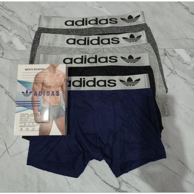 1 kotak isi 3 pcs celana dalam boxer pria / PREMIUM SILVER