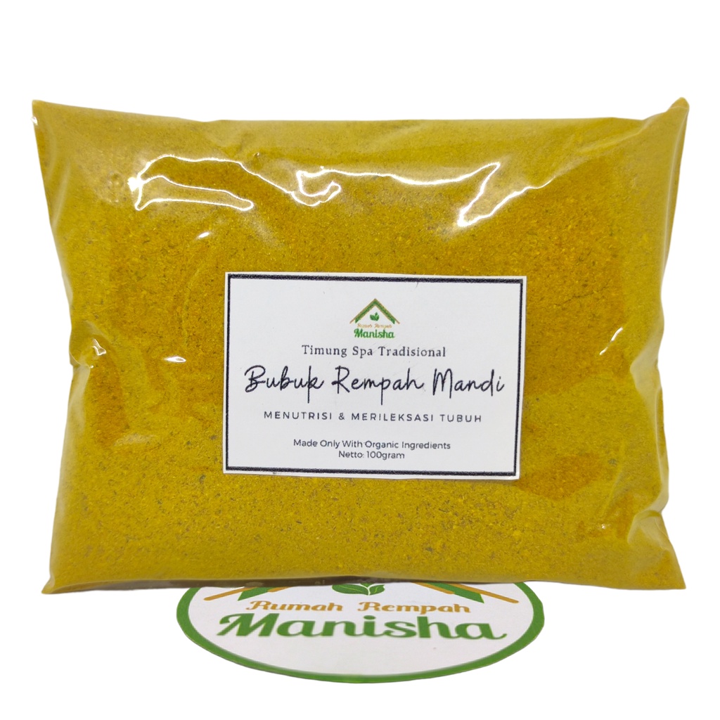 Bubuk Rempah Mandi Spa Tradisional 100gram / Bubuk Timung Wangi Spa Badan Tradisional