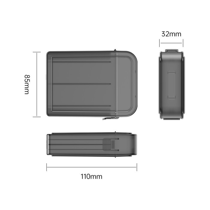 Storage case ssd hdd harddisk protector box orico 2.5&quot; 5pcs PP eva anti shock water dust proof pph25-5 pph-25 - Hardcase hard disk drive 2.5 inch