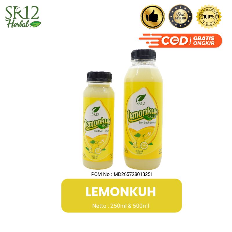 

SR12- LEMONKUH/ SARI BUAH LEMON ORI/ BEST SELLER/ BPOM/ LAKU KERAS