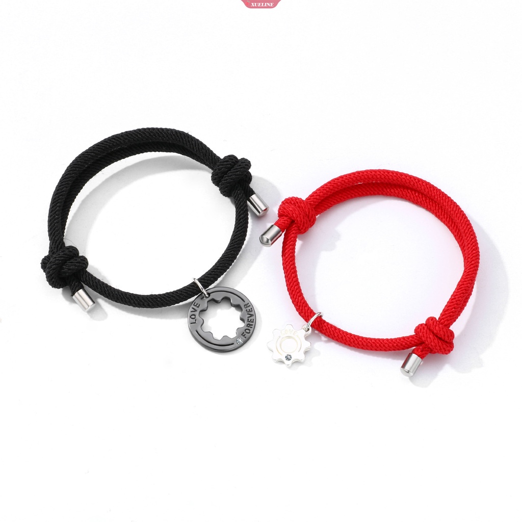 Fashion Kreatif puzzle Dua Potong Pasangan Gelang Jahitan Gigi Hadiah Hari Valentine Barang Perhiasan Hadiah Ulang Tahun [ZXL]