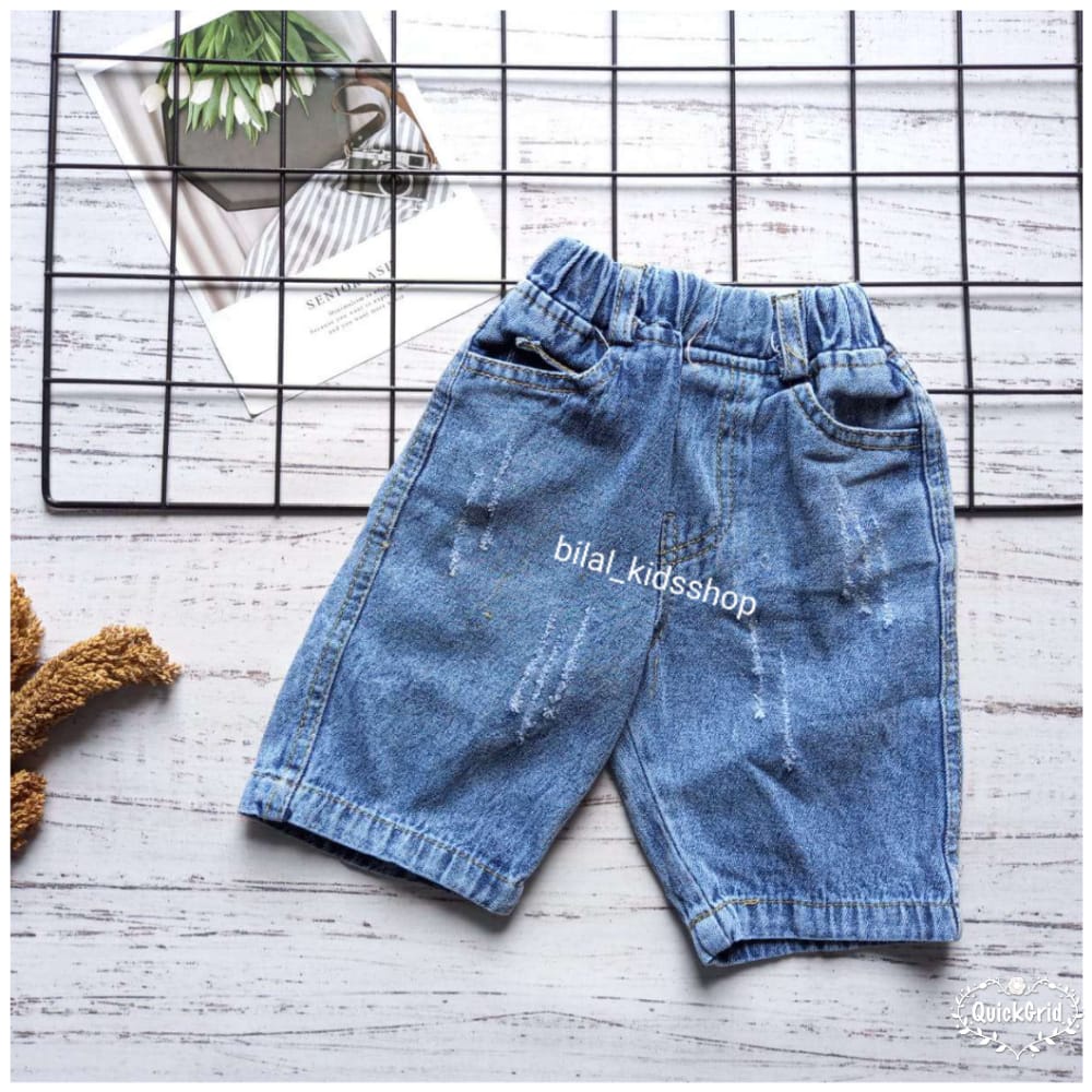 CELANA SONTOG JEANS PENDEK ANAK LAKI PEREMPUAN