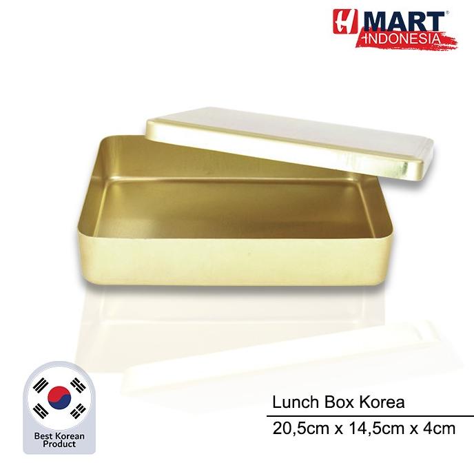 Korean Old School Metal Lunch Box - Kotak Makan Korea Squid Game