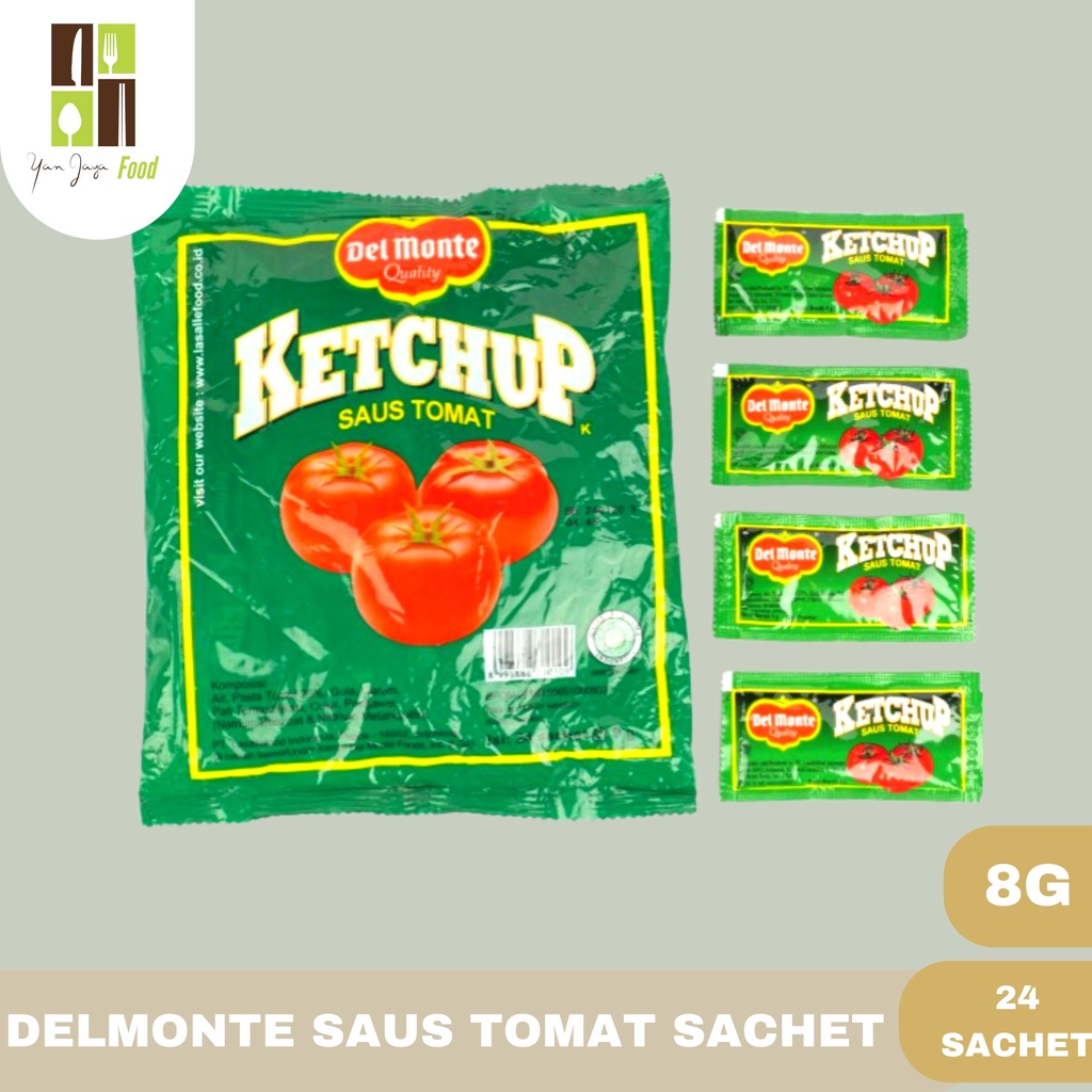 Del Monte/ delmonte Saus Sachet 24 Sachet 8g [Extra Hot /Saus Tomat]