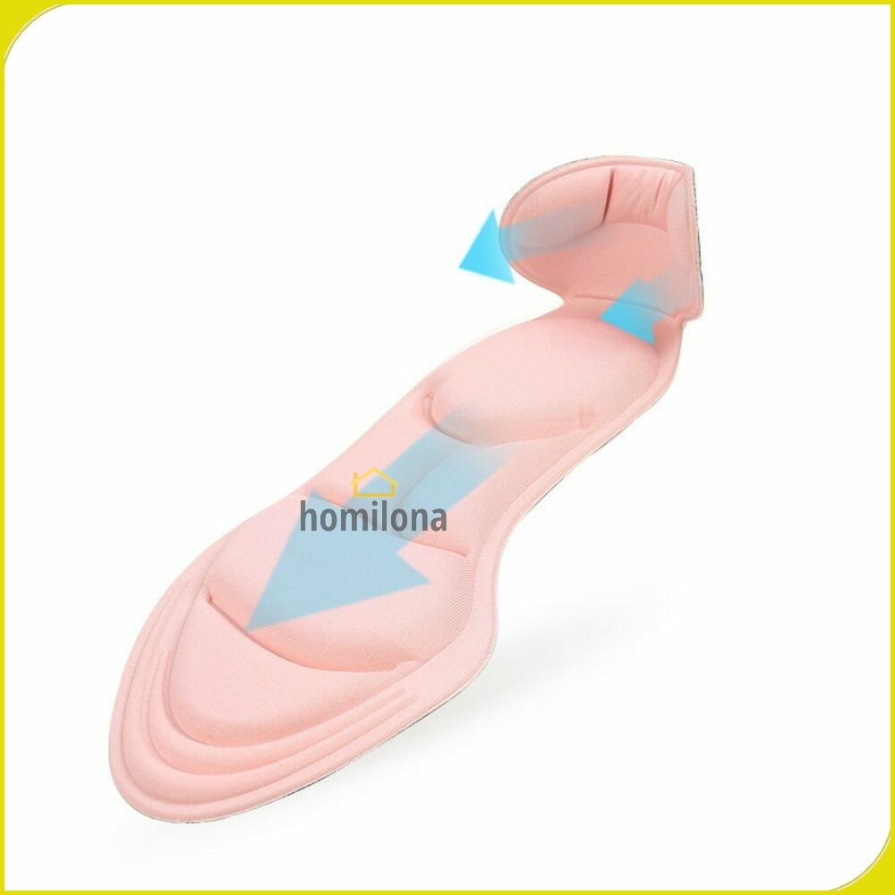 Swokii Insole Pad Alas Kaki Wanita High Heels Breathable Anti Slip 1 Pair 169D