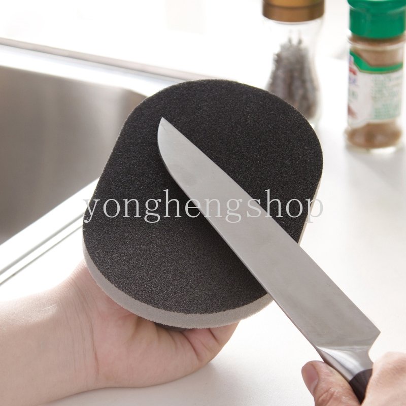 Sikat Pembersih Dekontaminasi Kuat Dengan Gagang Emery Sponge Brushes Panci Cuci Penghilang Karat Alat Pembersih Dapur Kamar Mandi