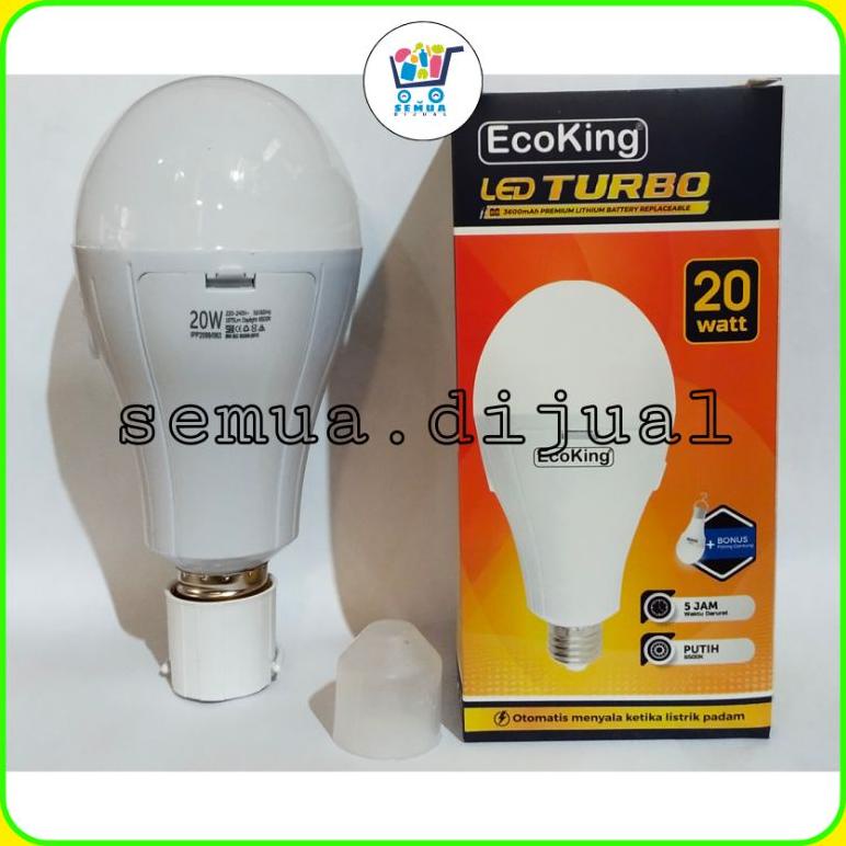 PRODUK- LAMPU LED EMERGENCY ECOKING TURBO 20WATT / LAMPU BATERAI / LAMPU CAS EMERGENCY / EMERGENCY C