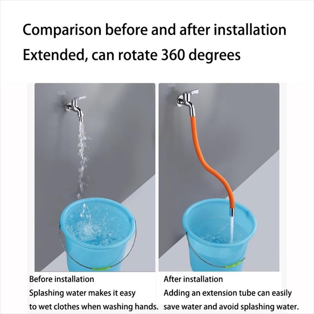 OTS 1.036 - Selang Air Fleksibel Ekstensi Sambungan Keran Air Pipa Flexibel 30cm Universal 360derajat