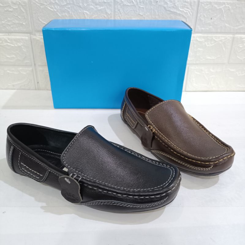Sepatu Kulit Slip On Merk Diego model kulit licin