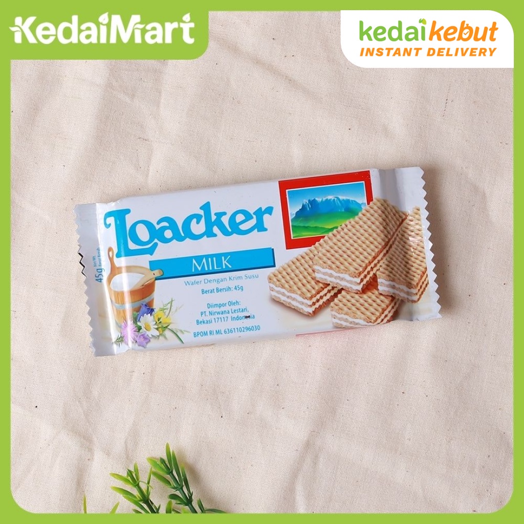 

Wafer Loacker Milk 45 Gram