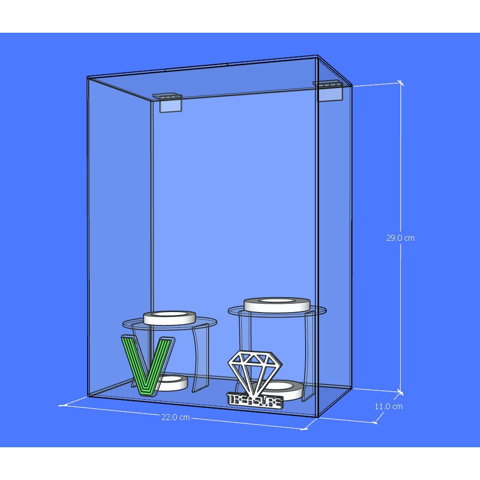 Box Akrilik Lightstick WAYV x TREASURE / Rak Lightstick Akrilik WAYV x TREASURE / Tempat Penyimpanan