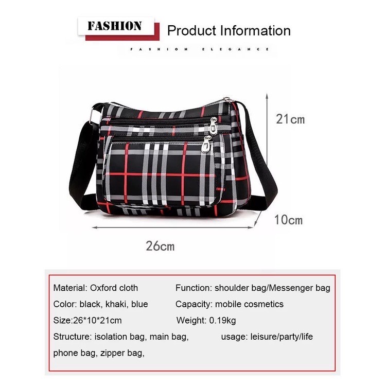 Hot Sale 2023 Tas Selempang Wanita Slingbag Terbaru Tas Selempang Oxford Premium