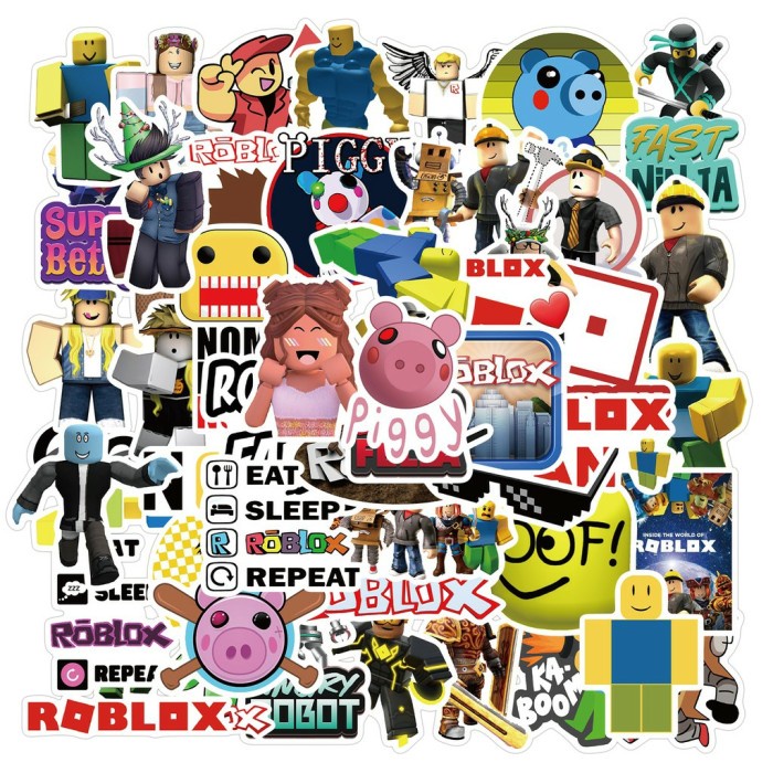 

Stiker 50Pcs Stiker Roblox Online Video Game Sticker Lego Games Gamer Laptop