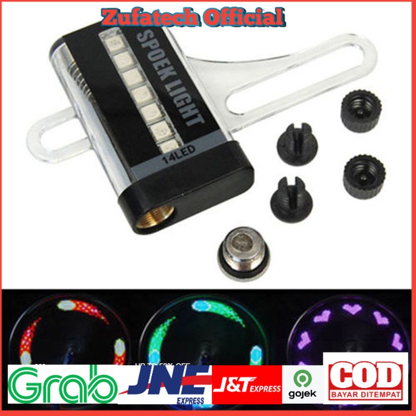 Lead Bike Lampu Roda Sepeda 14 LED Flash - A02 - Multi-Color