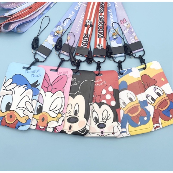 

Kalung Kartu/ID Card Holder Name Tag Disney/Mickey/Minnie/Donald/Daisy