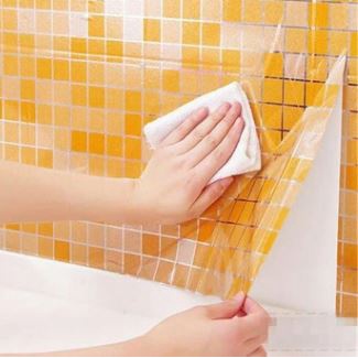 WALLSTICKER DAPUR STIKER DAPUR GLOSSY ANTI MINYAK ANTI PANAS