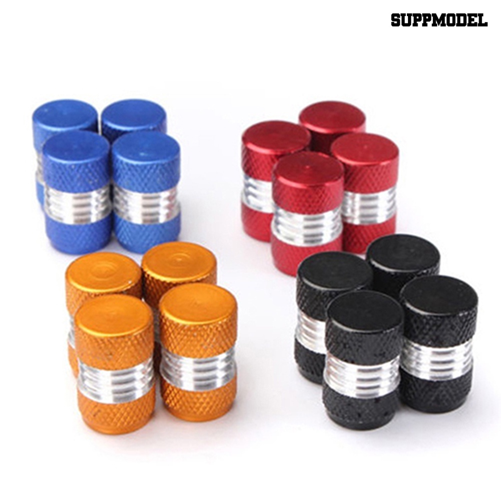 [Dekorasi] 4pcs/set Universal Aluminium Alloy Warna Cerah Tutup Batang Katup Angin Ban Ban