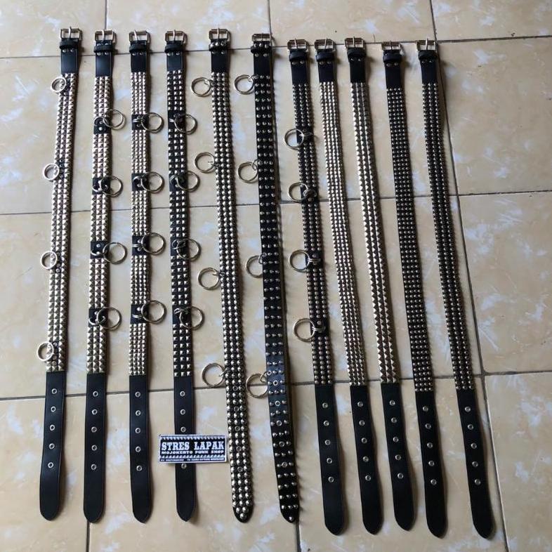 Promo  [BISA COD] Sabuk punk rock Gesper spike sabuk keren belt korea belt bts belt cewek pria sabuk