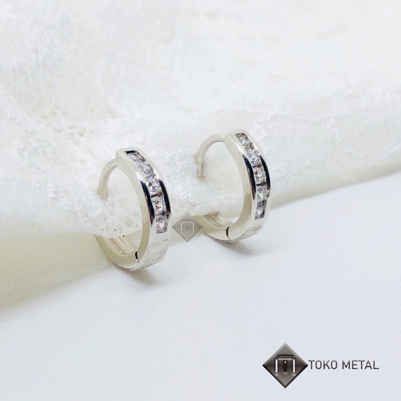 Anting Xuping 100% original Mata Baris 1 Lapis Emas [ Toko Metal ]