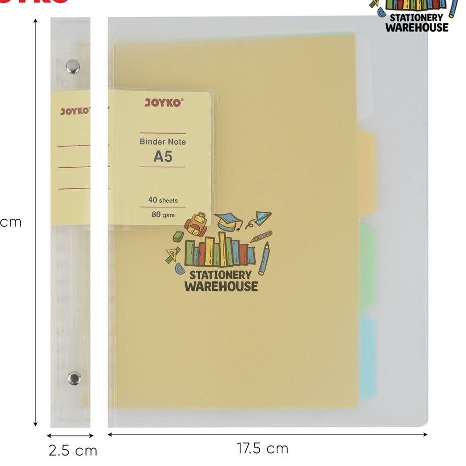 

DFE✤ Binder Note Cover Transparan Buku Tulis Joyko A5 dan B5 Barang Laris