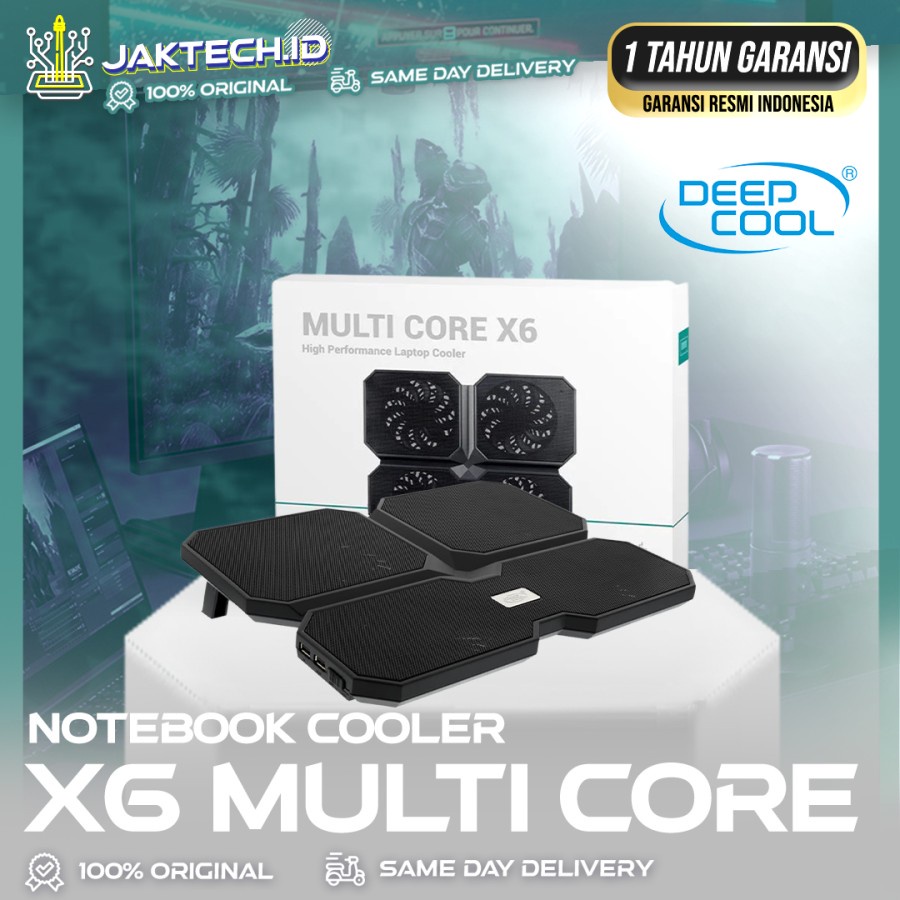 DeepCool X6 Multi Core Notebook Cooler Cooling Pad Laptop