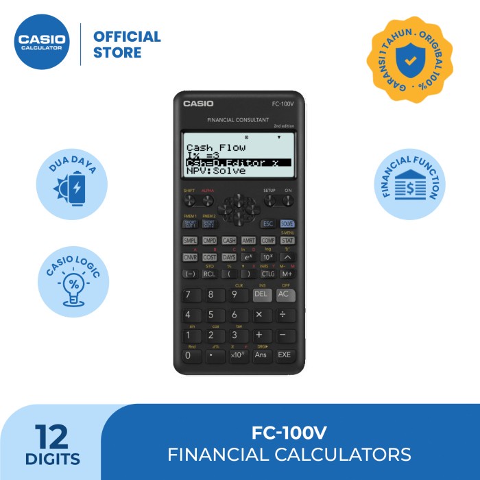 

CASIO FINANCIAL CALCULATOR FC-100V #ORIGINAL