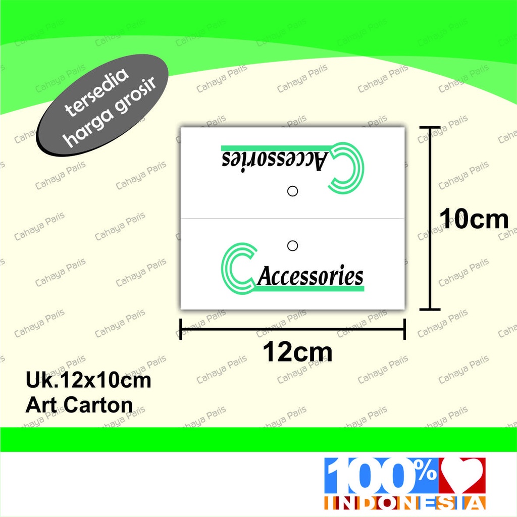 

Hang Tag accessories custom 10x12cm