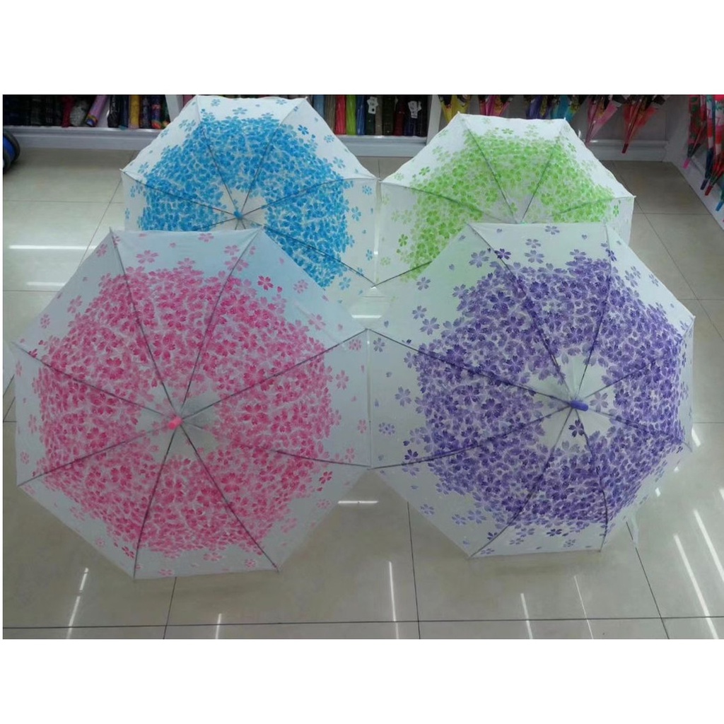 Viral - Payung Hujan Korea Import Transparan Motif Elegan Cantik Cute A06 - A10