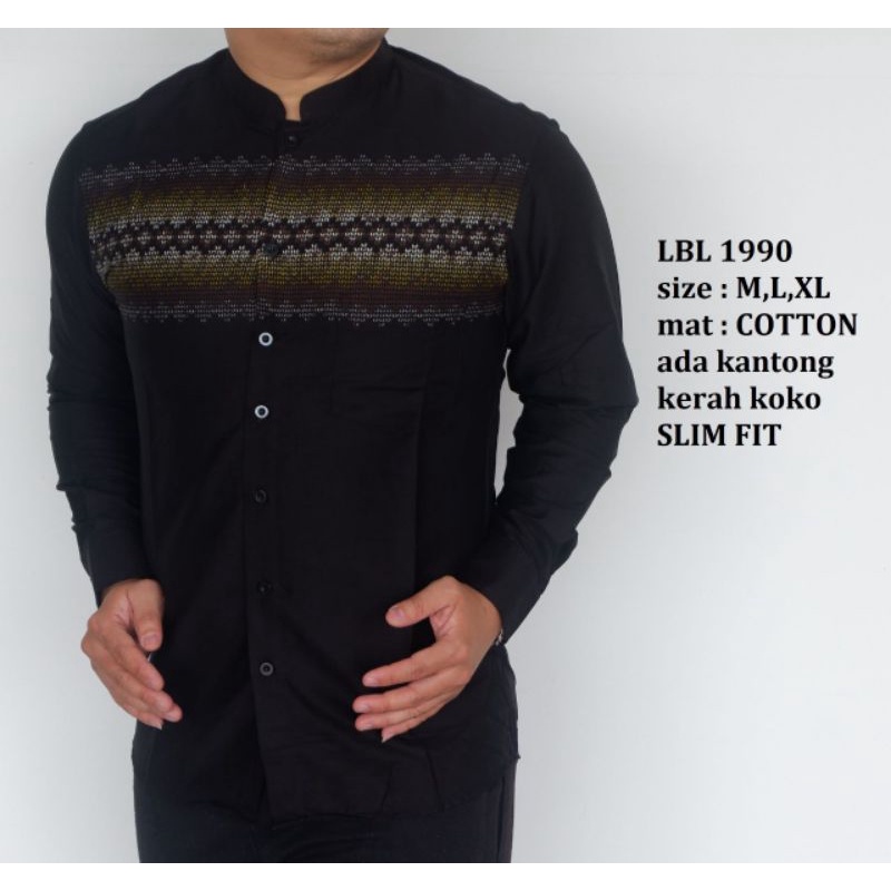 KOKO MUSLIM LEBARAN //BAJU KOKO COWOK ASLI TERJAMIN