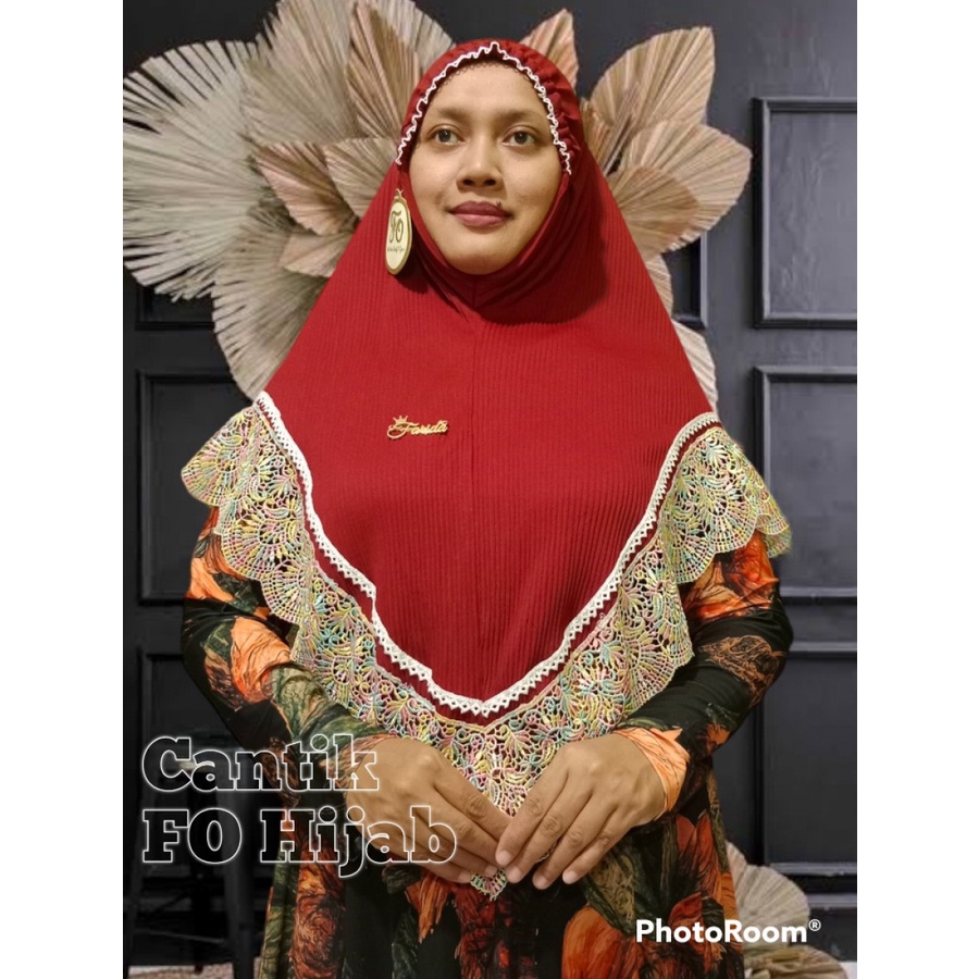 Khimar Cantik Renda FO hijab