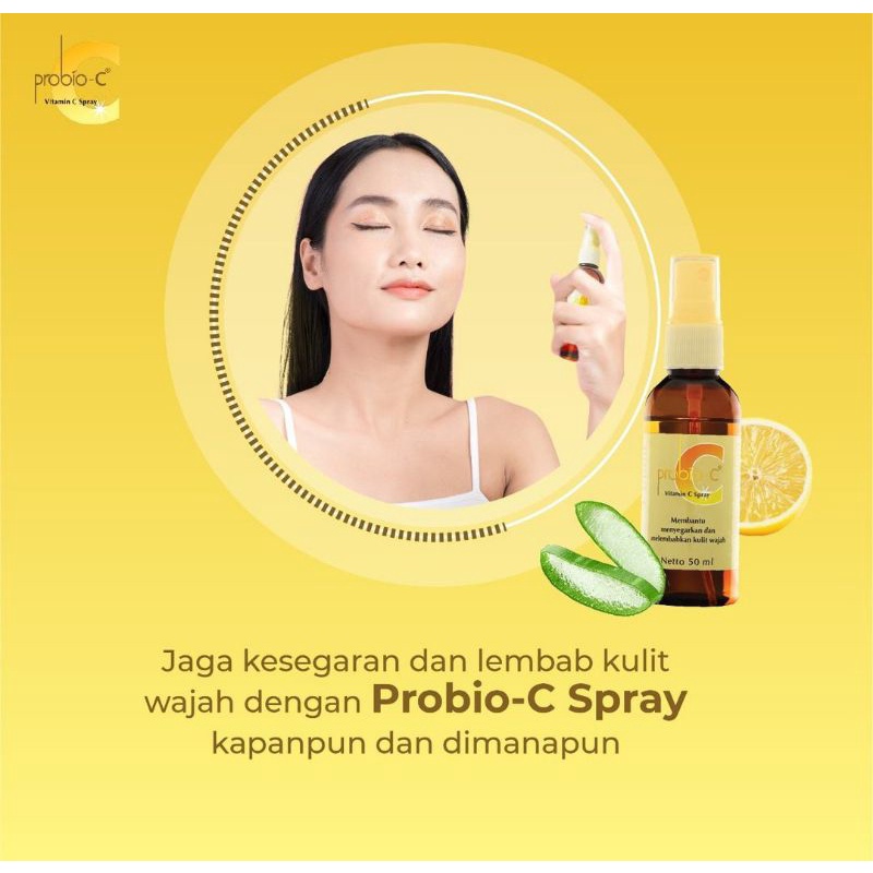 Probio C Spray 50 ml Vitamin C Semprot ala Korea muka cerah putih glowing