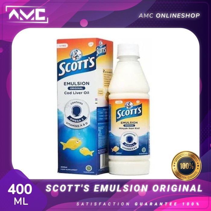 Scott's Emulsion ORIGINAL 400ml- Scott Emulsion Original Cod Liver Oil