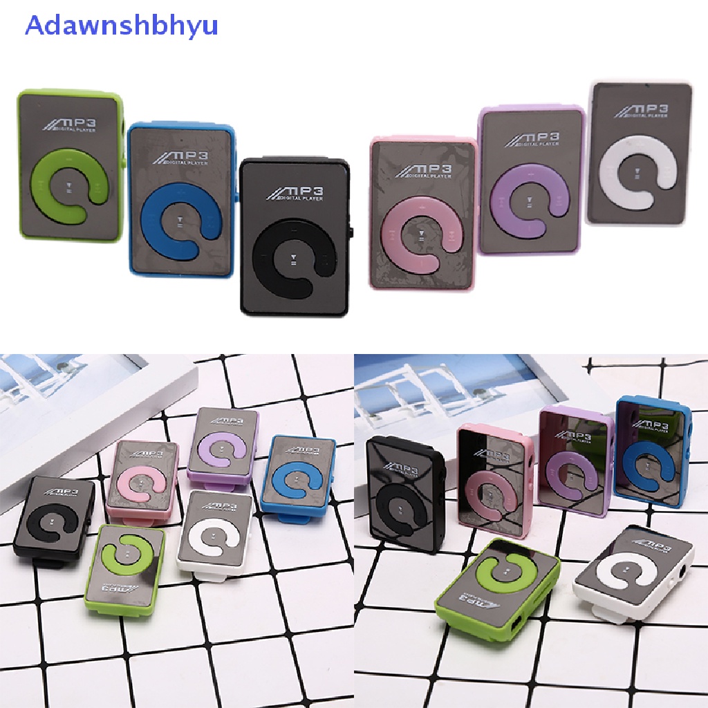 Adhyu Baru USB Klip MP3 Music Media Player Metal Support Max 32GB Kartu TF Mini ID