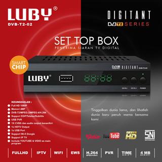 Luby Set Top Box DVBT2/C Receiver TV STB DVB T2-03/02/01( FREE BUBBLEWRAP)
