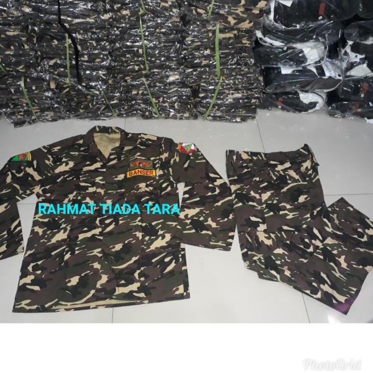 Keluaran Terbaru.. (TK.RTT)SERAGAM BANSER PDL KOMPLIT + NAMA