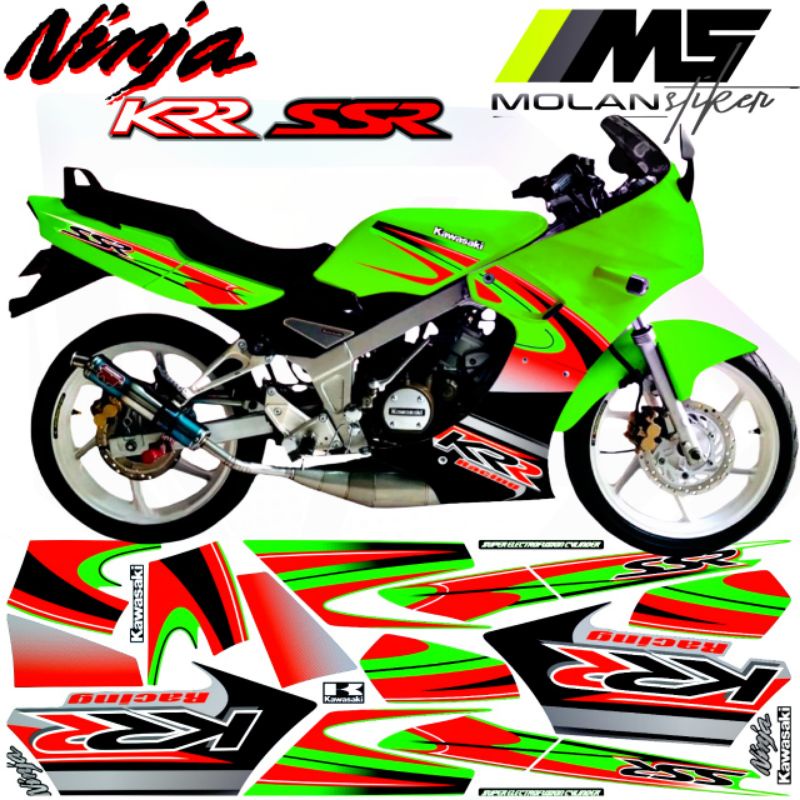 Decal Sticker Striping Variasi Ninja R SSR KRR 150 Thailand - KR 150 R E6 E7 E8 - Ninja R KRR SE - N