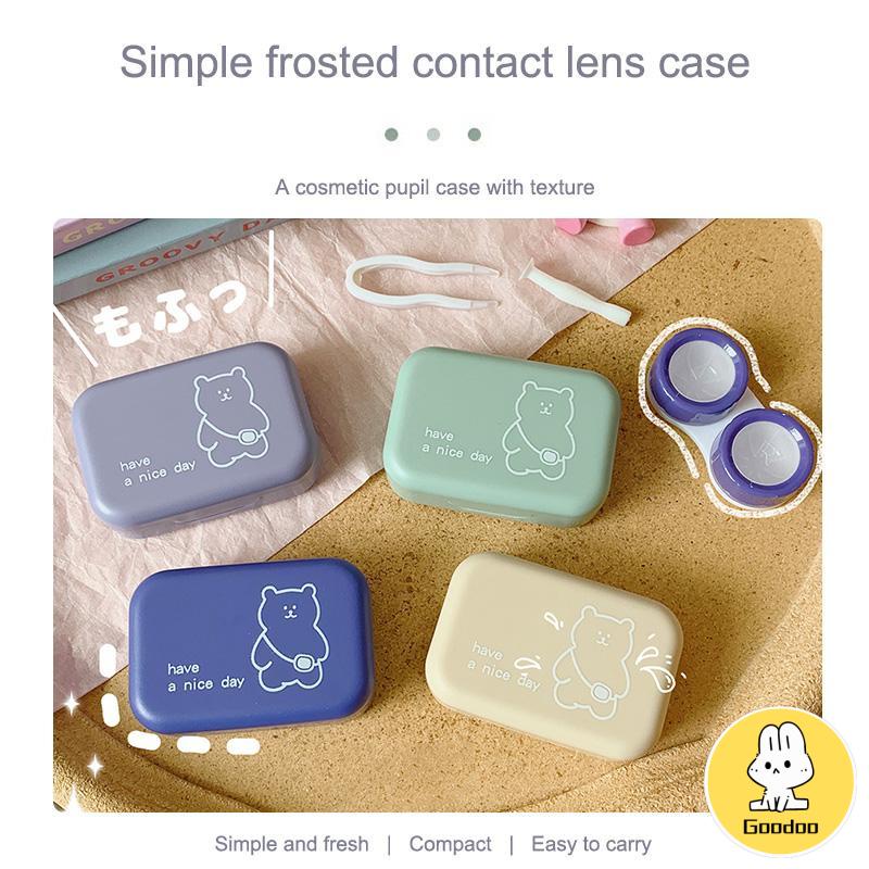 Wadah Kotak Penyimpanan Kontak Lens Mini Softlens Case Portable -Doo