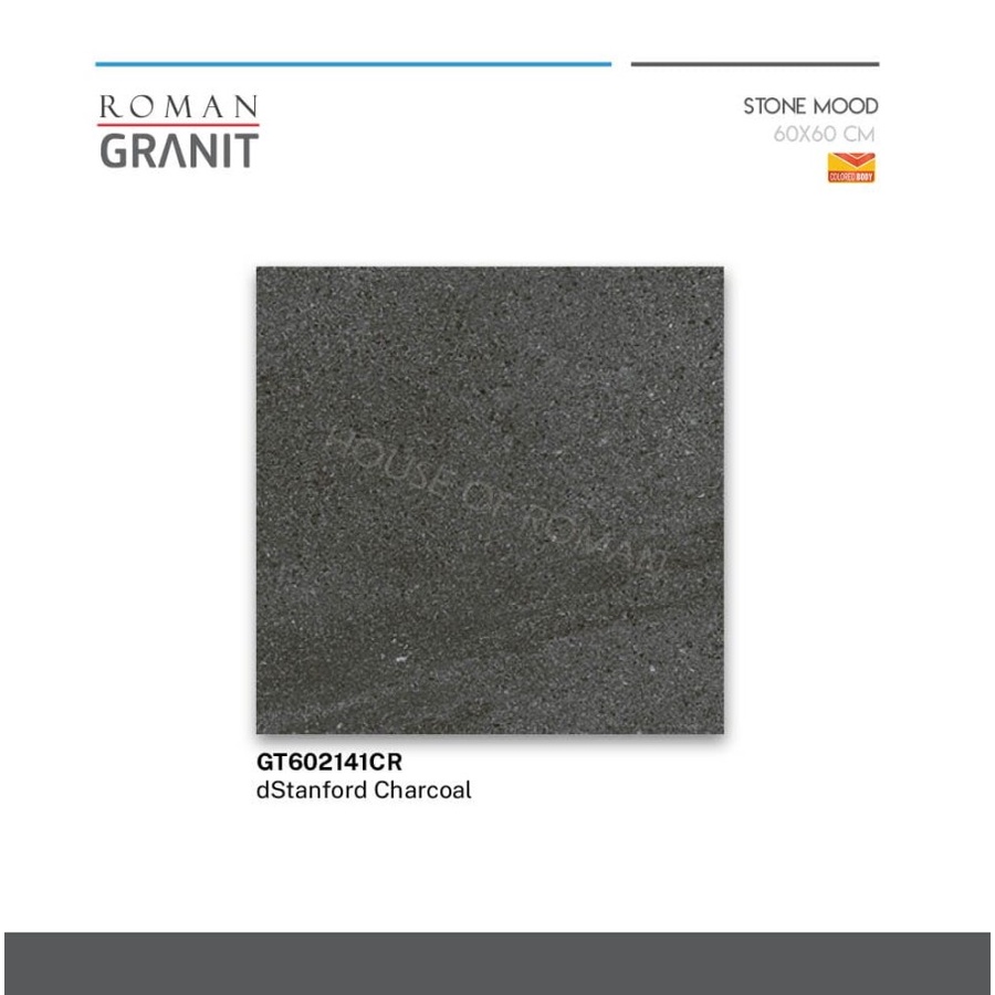 ROMANGRANIT DSTANFORD CHARCOAL 60X60 GT602141CR (ROMAN GRANIT)