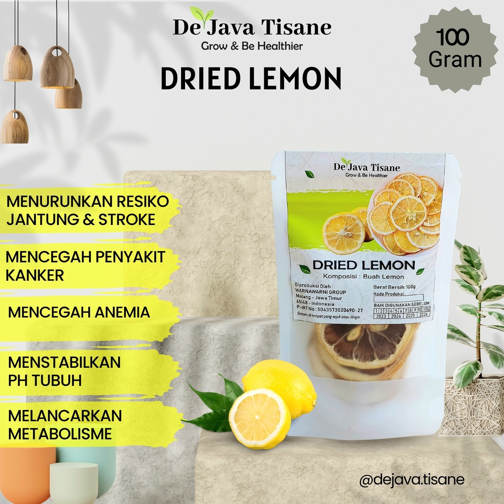 

Dried Lemon Slice 10 - 50 gr Jeruk Lemon Kering