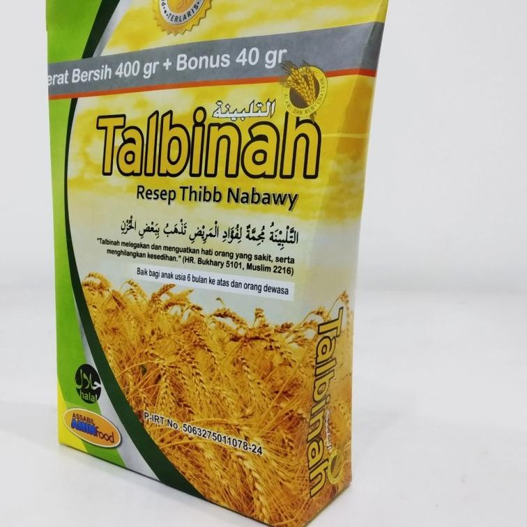 

DS2D♚ Tepung Gandum Talbinah Talbina 400gr + 40gr - Resep Thibbun Nabbawy Untuk Penyakit Pencernaan Maag Kronis GERD | Obat Magh FRESHH