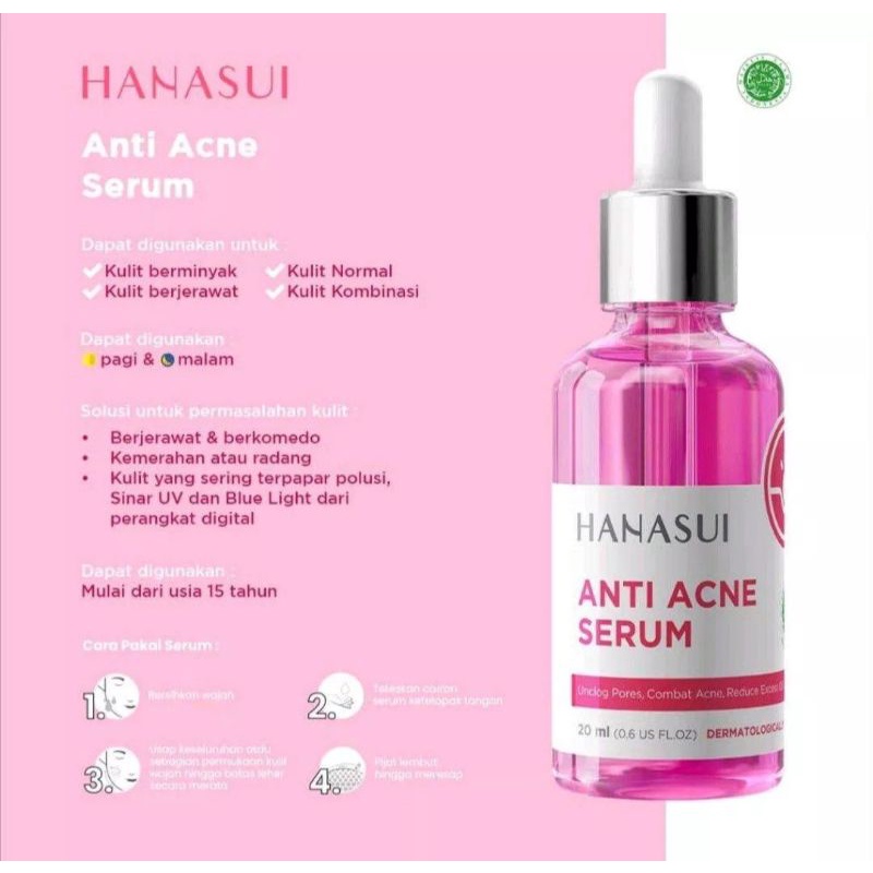 Hanasui Serum Gold Whitening / Anti Acne Serum / Vitamin C