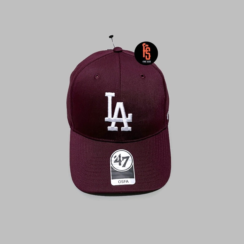 TOPI ORIGINAL 47 MVP COTTON LOS ANGELES DODGERS SNAP MAROON