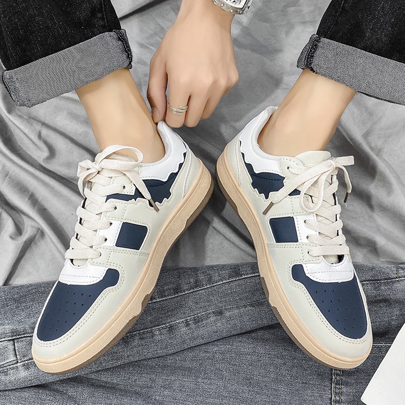 Toread Sepatu Sneakers Pria Fashion Casual Bahan PU Kekinian Model Terbaru Sepatu Import KSR111